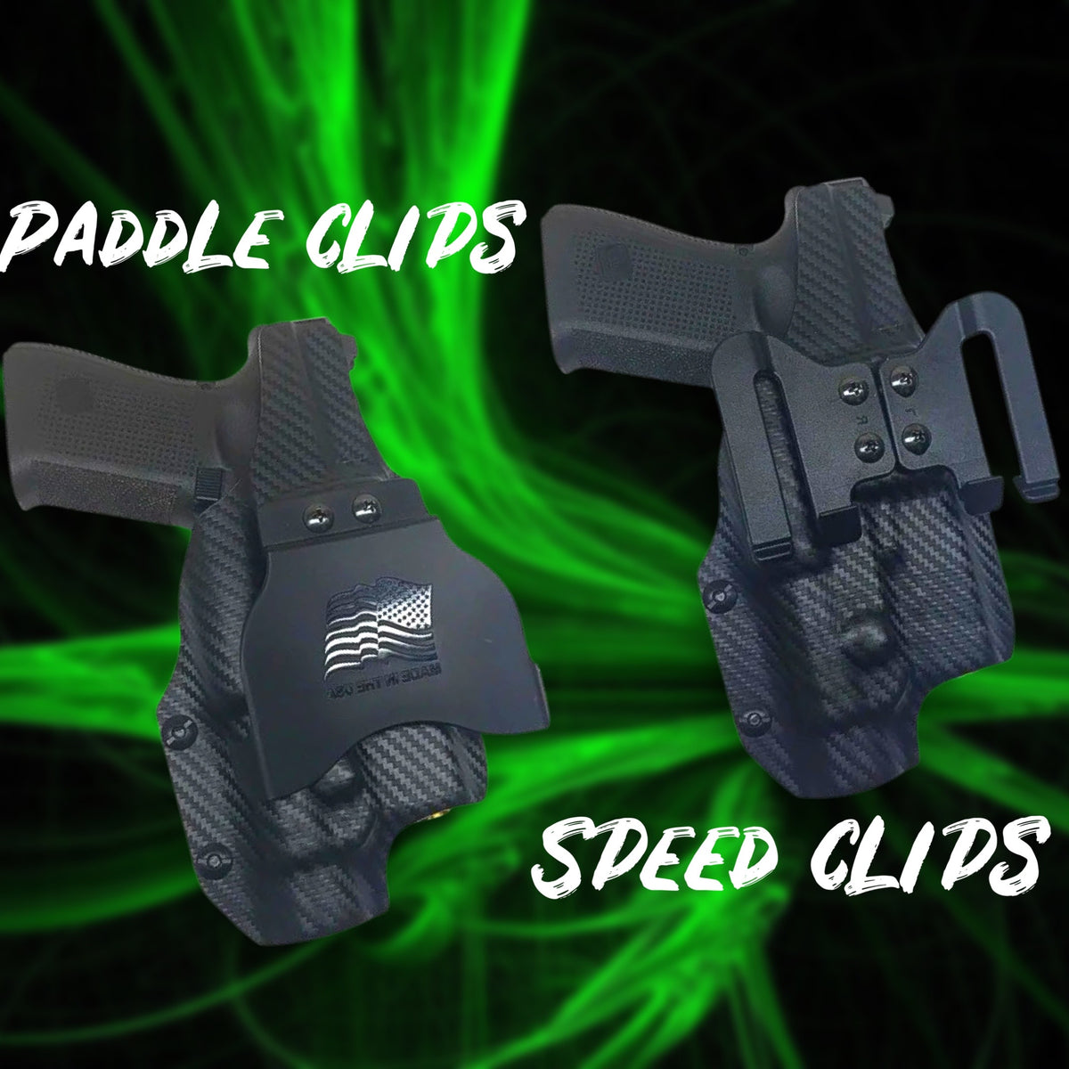 Holster speed outlet clips