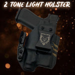 2 Tone IWB Weapon Light Holster (Optional Scars/Standard Ride Hight & Deep Concealment)