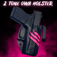 The Open Range - 2 Tone OWB Holster (Optional Scars)