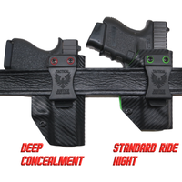 2 Tone IWB Weapon Light Holster (Optional Scars/Standard Ride Hight & Deep Concealment)